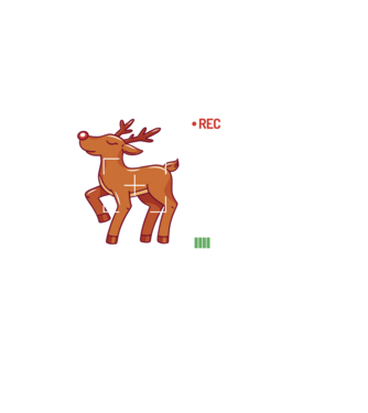 Most likely to shoot the reindeer tonight model negru pe tricou
