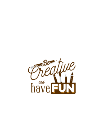 Be creative and have fun model nisipiu pe tricou