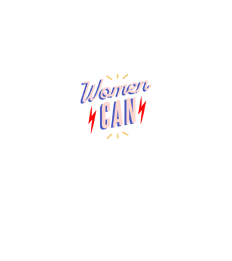Women Can de Ziua Femeii model negru pe tricou