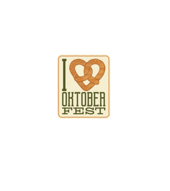 I Love Oktoberfest model negru pe tricou
