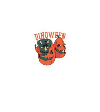 Dinoween model negru pe tricou