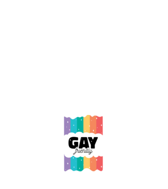 Gay friendly model negru pe tricou