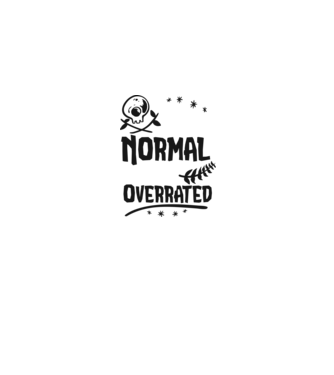 Being Normal is Vastly Overrated model gri pe tricou