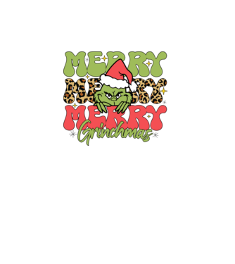Merry Grinchmas model alb pe tricou