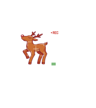 Most likely to shoot the reindeer tonight model negru pe tricou