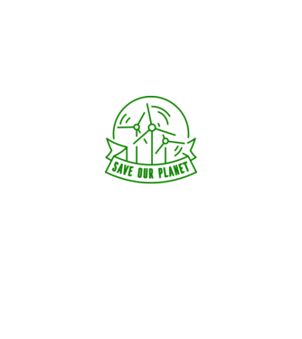 Save Our Planet - Ziua Pământului model alb pe tricou