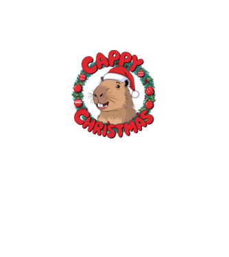 Cappy Christmas 1 model alb pe tricou