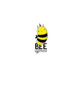 Bee different tricou albinuță model gri pe tricou