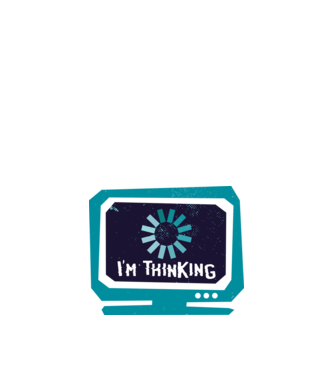 'I''m thinking Mă gândesc' model alb pe tricou