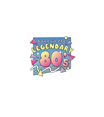 M-am născut în legendarii ani 80 model negru pe tricou