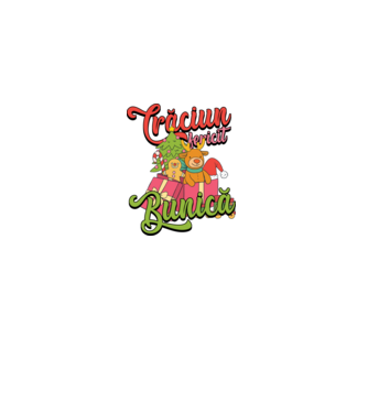 CRĂCIUN FERICIT BUNICĂ model negru pe tricou