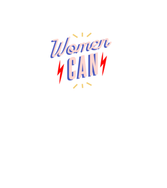 Women Can de Ziua Femeii model negru pe tricou