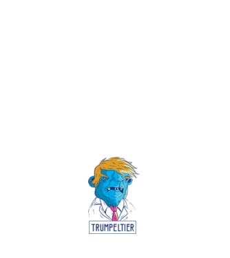 Trumpeltier monstru Trump model alb pe tricou