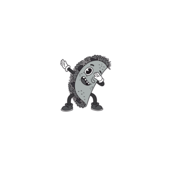 Taco DAB model alb pe tricou
