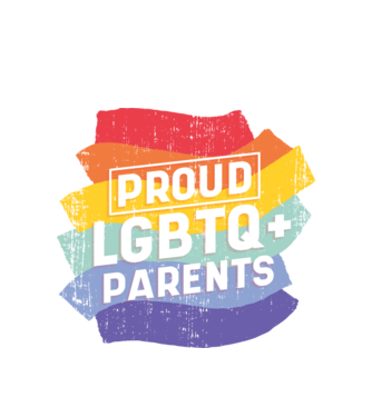 Părinți mândri LGBTQ model alb pe tricou
