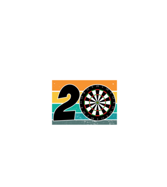 'I''m not 20 I''m double 10 darts birthday' model negru pe tricou