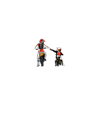 Tată și Fiu cei mai buni Prieteni - Motociclist model negru pe tricou