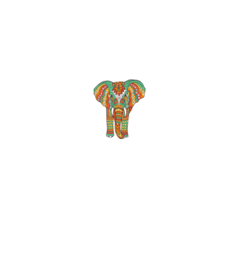 Mandala Elefant model roz deschis pe tricou