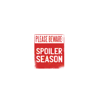 Atenție! Pericol de spoiler model alb/roșu pe tricou