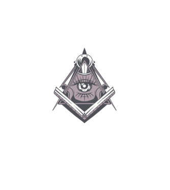Masoni Illuminati model albastru deschis pe tricou