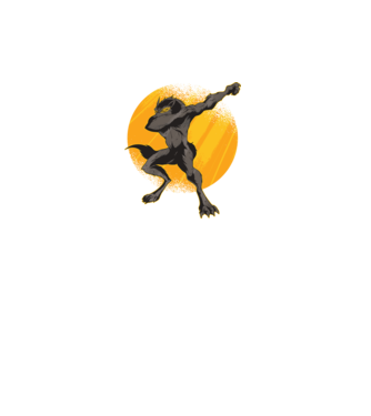 Vârcolac DAB model turcoaz pe tricou