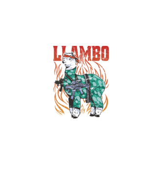 Llambo Lama model  pe tricou