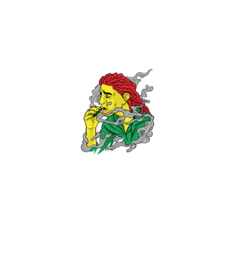 Dreadlock model albastru jeanși pe tricou