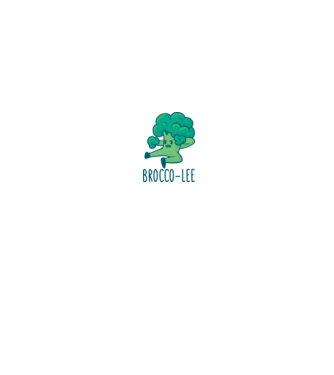 Brocco-Lee - Broccoli Karate model alb pe tricou