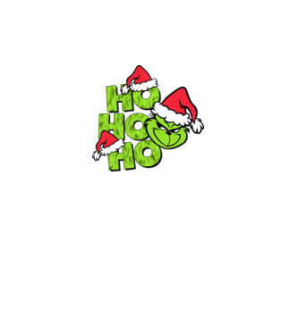 Ho Ho Ho - Grinch model negru pe tricou
