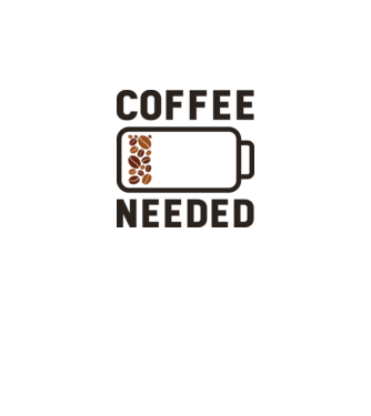 Am nevoie de cafea model gri pe tricou