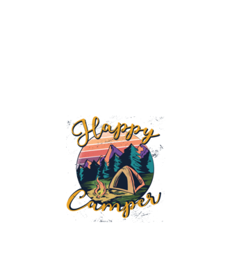 Happy Camper tricou camping model nisipiu pe tricou