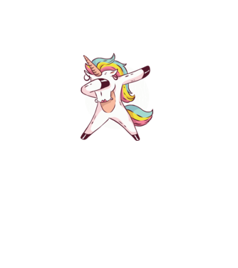 Unicorn DAB model turcoaz pe tricou