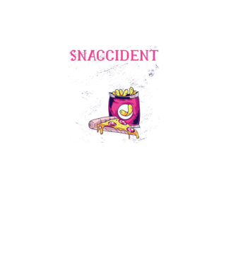 Snaccident model negru pe tricou