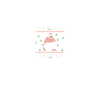 Ugly Sweater Yeti model negru pe tricou