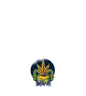 Marijuana Kush model alb pe tricou