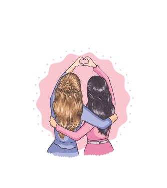 Best Friends Forever - Cele mai bune prietene model alb pe tricou
