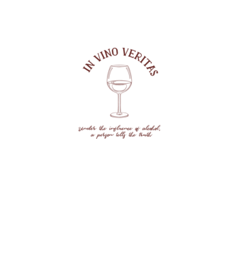 In Vino Veritas - Adevărul este în vin model alb pe tricou