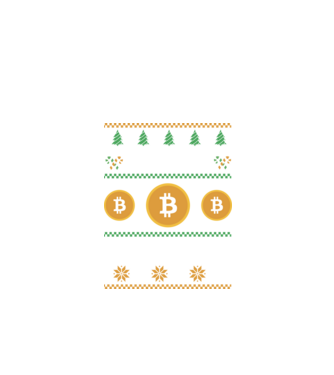 Merry Gainmas Bitcoin tricou cu pulovăr urât model negru pe tricou