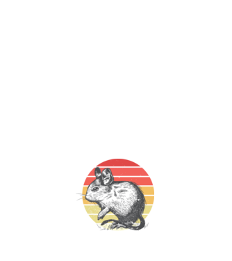 Retro Degu model alb pe tricou