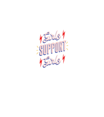Girls Support Girls Ziua Femeii model albastru jeanși pe tricou