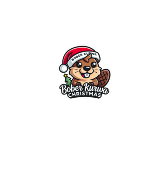 Bober Kurwa Christmas 1 model alb pe tricou