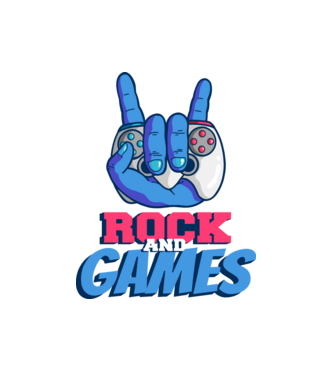 Rock And Games model alb pe tricou