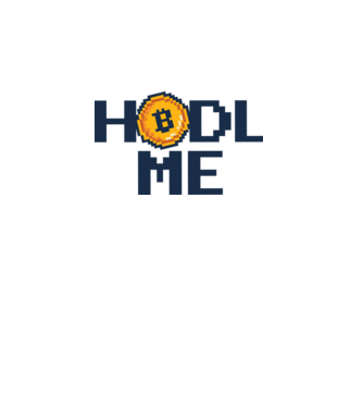 Hodl Me Bitcoin model alb pe tricou