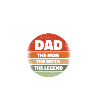 Dad The Man The Myth The Legend model negru pe tricou
