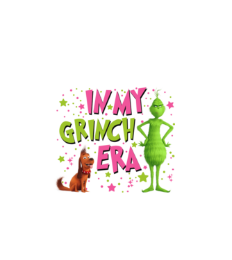 In my Grinch era model negru pe tricou