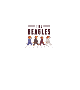 The Beagles model gri pe tricou