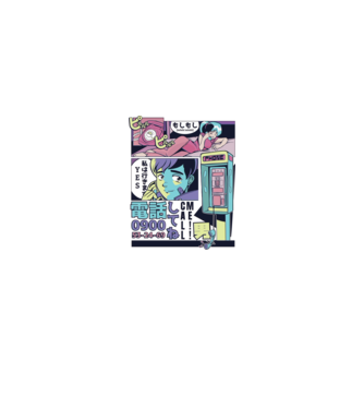 Anime Vaporwave benzi desenate model alb pe tricou