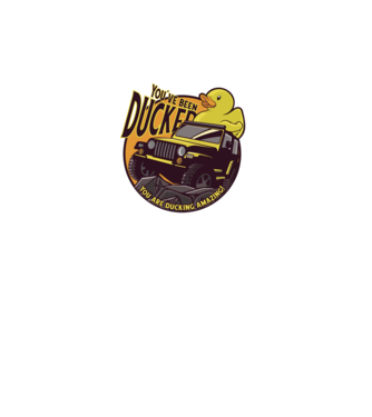 'You''ve been ducked - Off road SUV' model turcoaz pe tricou