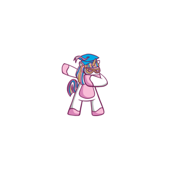 Unicorn Absolvent DAB model alb pe tricou
