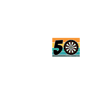 'I''m not 50 I''m bullseye darts birthday' model galben neon pe tricou